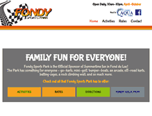 Tablet Screenshot of fondysportspark.com